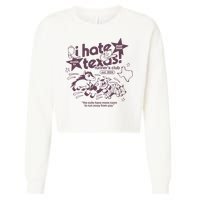 I Hate Texas RunnerS Cropped Pullover Crew