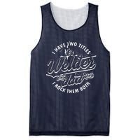 I Have Two Titles Dad And Funny Welder And I Rock Them Both Mesh Reversible Basketball Jersey Tank