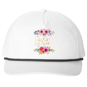 I Have Two Titles Aunt And Dog Mom Flower Funny Dog Lover Snapback Five-Panel Rope Hat