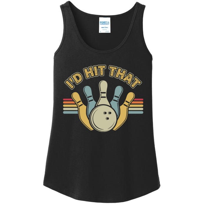 Id Hit That Bowling Ladies Essential Tank