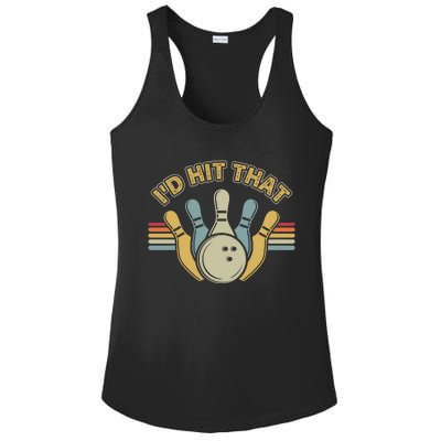 Id Hit That Bowling Ladies PosiCharge Competitor Racerback Tank