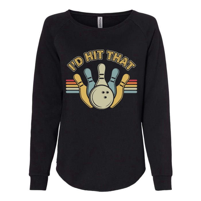 Id Hit That Bowling Womens California Wash Sweatshirt