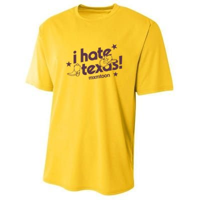 I Hate Texas RunnerS Club Youth Performance Sprint T-Shirt