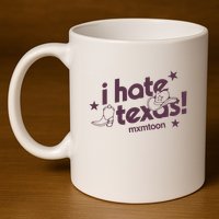 I Hate Texas RunnerS Club 11oz C Handle Ceramic Mug