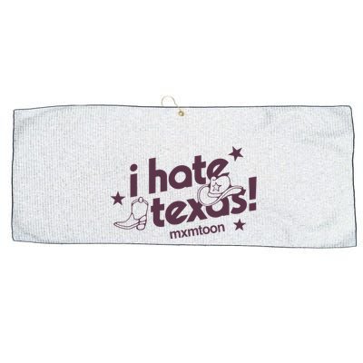 I Hate Texas RunnerS Club Large Microfiber Waffle Golf Towel