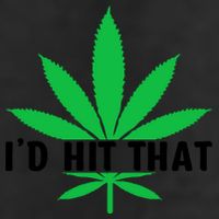 ID Hit That Funny Weed 4/20 7 Panel Mesh Trucker Snapback Hat