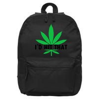 ID Hit That Funny Weed 4/20 16 in Basic Backpack