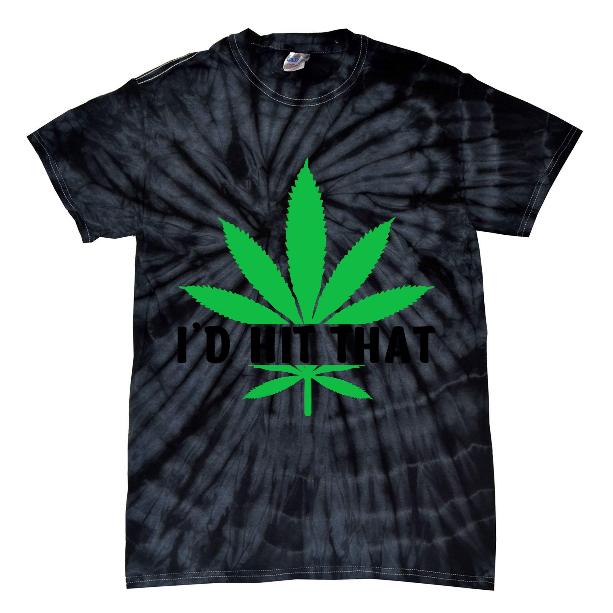 ID Hit That Funny Weed 4/20 Tie-Dye T-Shirt