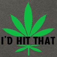 ID Hit That Funny Weed 4/20 Cotton Canvas Backpack