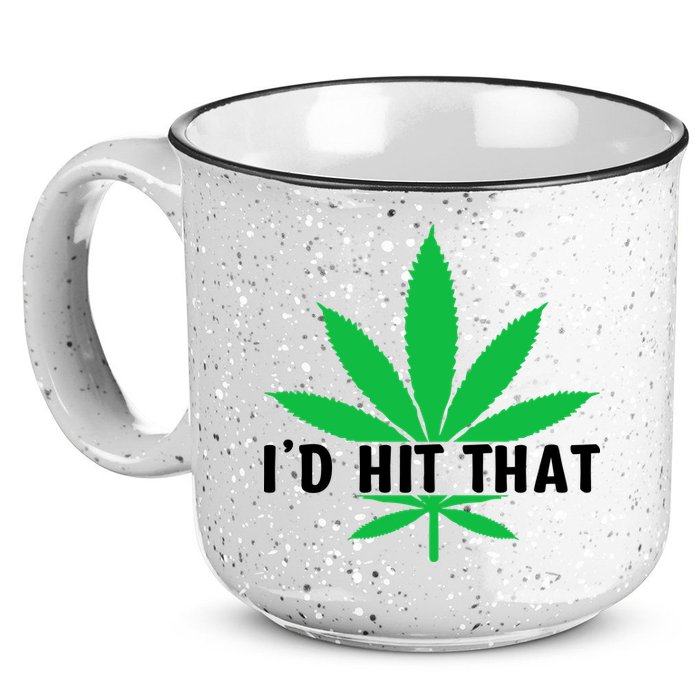 ID Hit That Funny Weed 4/20 15oz Campfire Ceramic Mug
