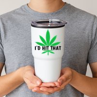 ID Hit That Funny Weed 4/20 Tumbler