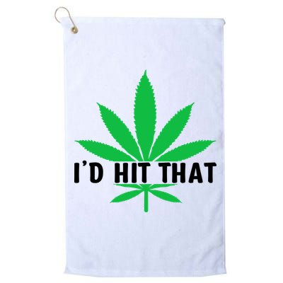 ID Hit That Funny Weed 4/20 Golf Towel