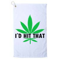 ID Hit That Funny Weed 4/20 Golf Towel