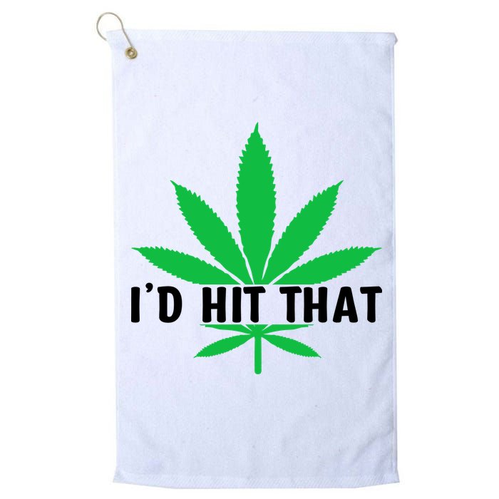 ID Hit That Funny Weed 4/20 Golf Towel
