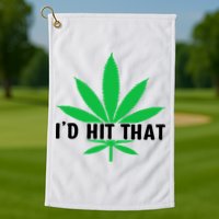 ID Hit That Funny Weed 4/20 Golf Towel