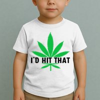 ID Hit That Funny Weed 4/20 Toddler T-Shirt