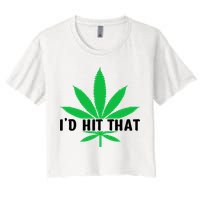 ID Hit That Funny Weed 4/20 Crop Top