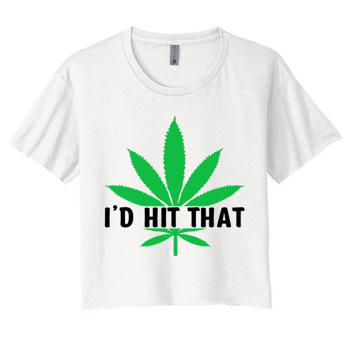 ID Hit That Funny Weed 4/20 Crop Top