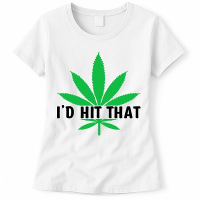 ID Hit That Funny Weed 4/20 Womens T-Shirt