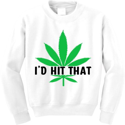 ID Hit That Funny Weed 4/20 Kids Sweatshirt
