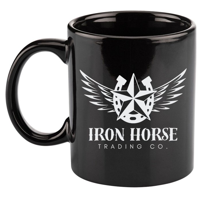 Iron Horse Trading Co 11oz C Handle Ceramic Mug