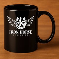 Iron Horse Trading Co 11oz C Handle Ceramic Mug