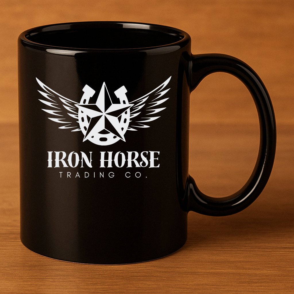Iron Horse Trading Co 11oz C Handle Ceramic Mug