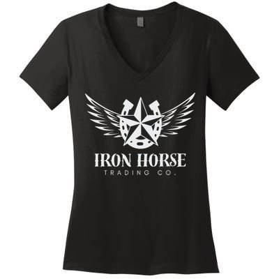 Iron Horse Trading Co Women's V-Neck T-Shirt