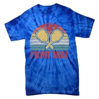 ID Hit That Funny Pickleball Lover Retro Gift Tie-Dye T-Shirt