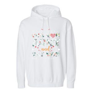 I Have Three Titles Mom Aunt And Cat Mom Gift Garment-Dyed Fleece Hoodie