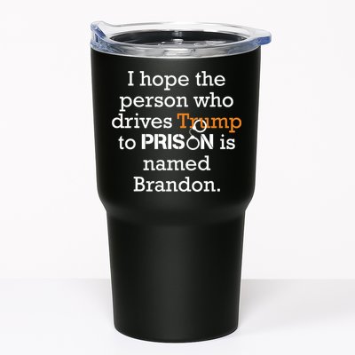 I Hope The Person Who Drives Trump To Prison Named Brandon Tumbler