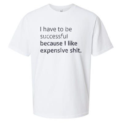 I Have To Be Successful Because I Like Expensive Shit Sueded Cloud Jersey T-Shirt