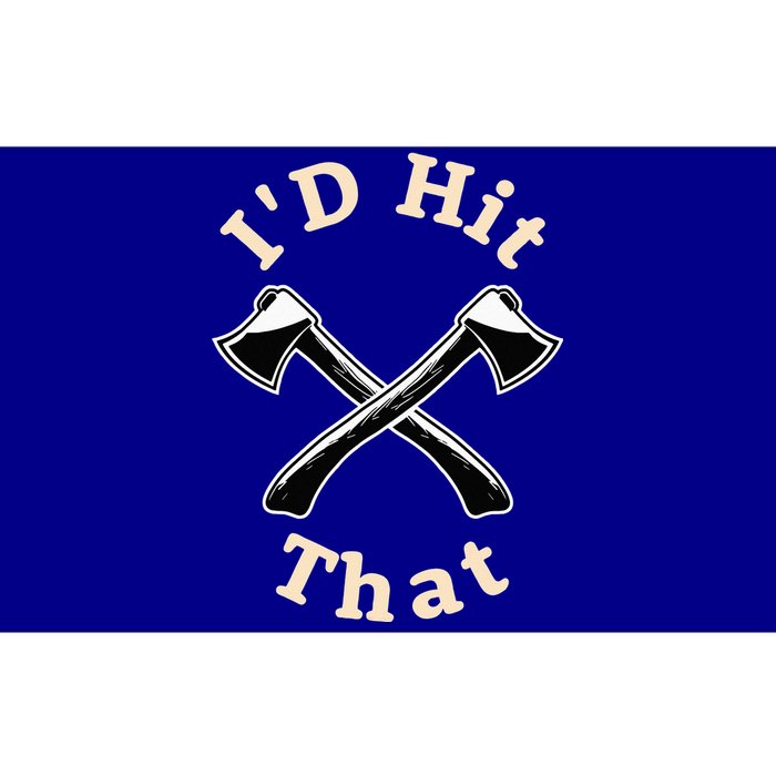 ID Hit That I Competition Throwing Axe On A Ax Throwing Bumper Sticker