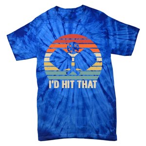 ID Hit That Funny Pickleball Retro Graphic Cool Gift Tie-Dye T-Shirt