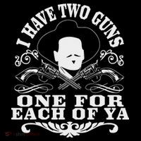 I Have Two Guns One For Each Of Ya 7-Panel Snapback Hat