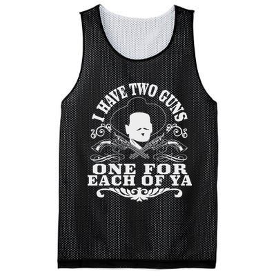 I Have Two Guns One For Each Of Ya Mesh Reversible Basketball Jersey Tank