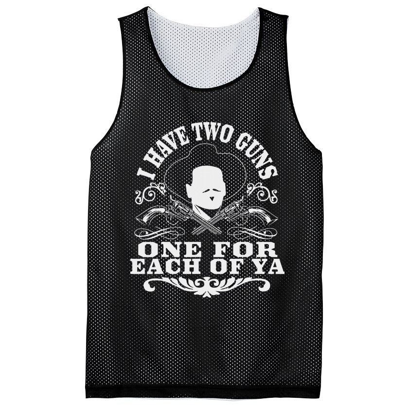 I Have Two Guns One For Each Of Ya Mesh Reversible Basketball Jersey Tank