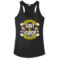 I Have Two Titles Aunt And Dog Mom Funny Dog Lover Gift Ladies PosiCharge Competitor Racerback Tank