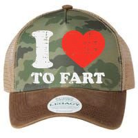 I Heart To Fart Funny Love Farting Joke Legacy Tie Dye Trucker Hat