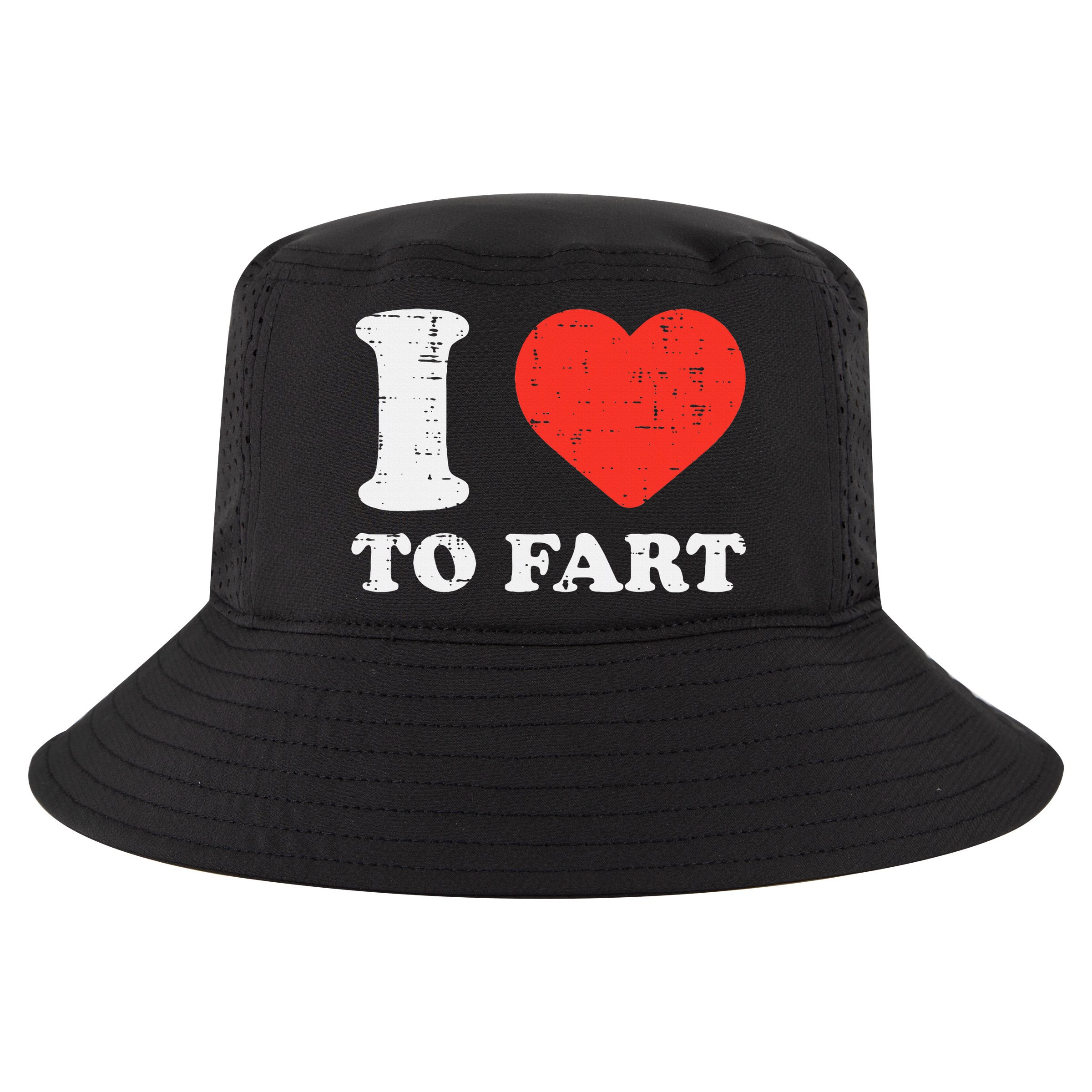 I Heart To Fart Funny Love Farting Joke Cool Comfort Performance Bucket Hat