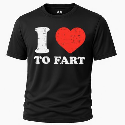 I Heart To Fart Funny Love Farting Joke Performance Shirt