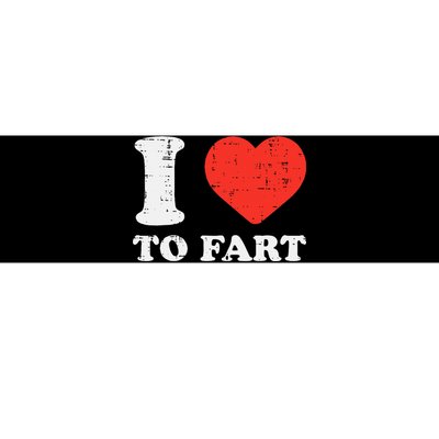 I Heart To Fart Funny Love Farting Joke Bumper Sticker