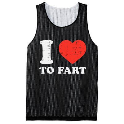 I Heart To Fart Funny Love Farting Joke Mesh Reversible Basketball Jersey Tank