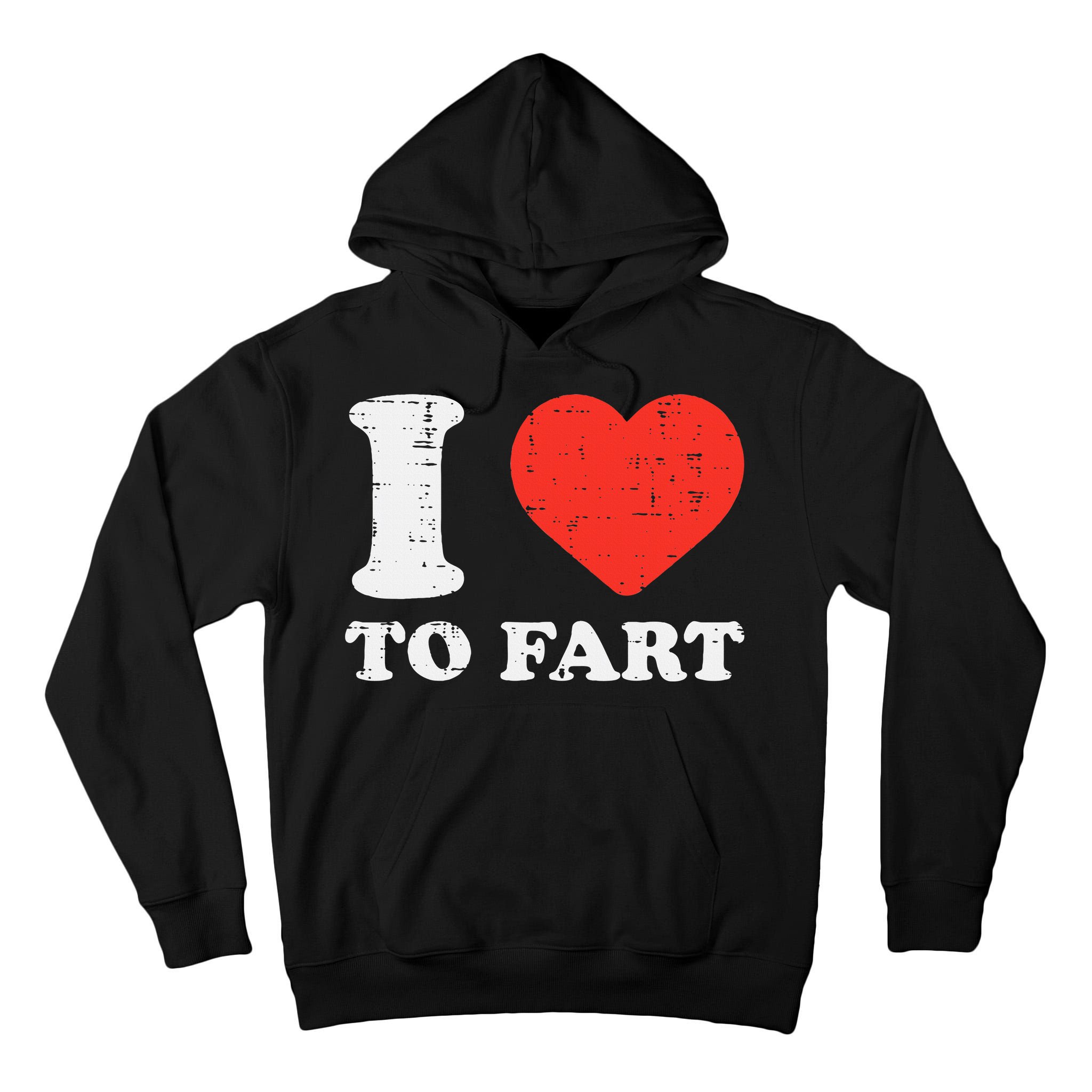 I Heart To Fart Funny Love Farting Joke Tall Hoodie