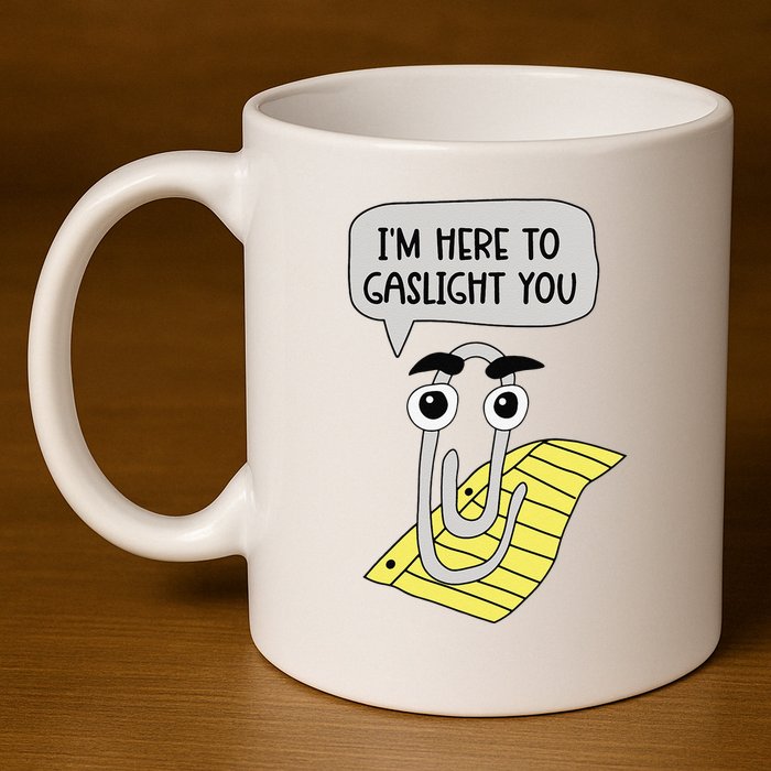 I'm here to gaslight you Funny  11oz C Handle Ceramic Mug
