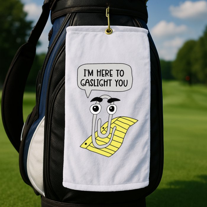 I'm here to gaslight you Funny  Golf Towel