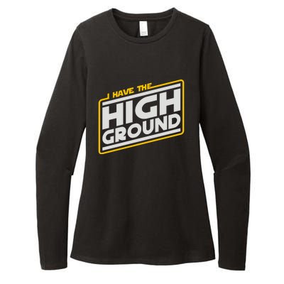 I Have The High Ground Womens CVC Long Sleeve Shirt