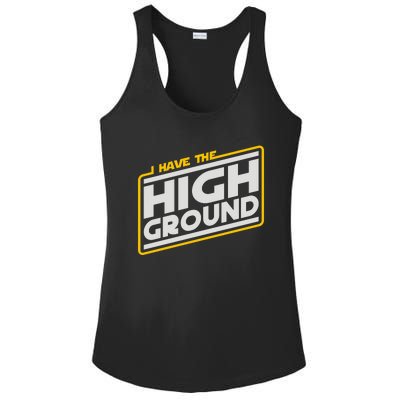 I Have The High Ground Ladies PosiCharge Competitor Racerback Tank