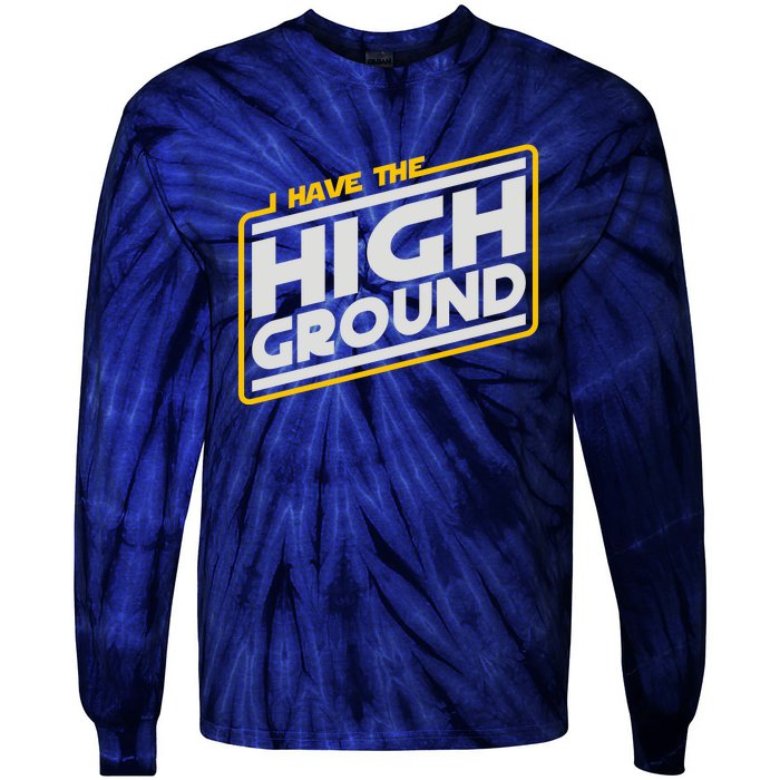 I Have The High Ground Tie-Dye Long Sleeve Shirt