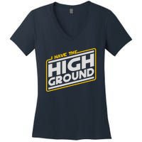 I Have The High Ground Women's V-Neck T-Shirt